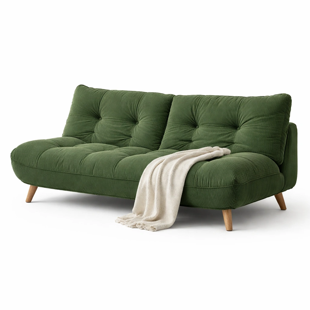 Gepolstertes Sofa im modernen Design-Norenio